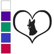 Love German Shepherd , Vinyl Decal Sticker, Multiple Colors  Sizes 1464