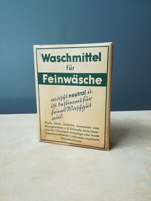 alte WASCHPULVER original Verpackung Bleich Soda Pulver 1940-49 RARITÄT 