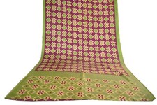 FNC Vintage Purple Sambalpuri Ikat Sarees Handwoven Art Silk Sari Fabric Antique