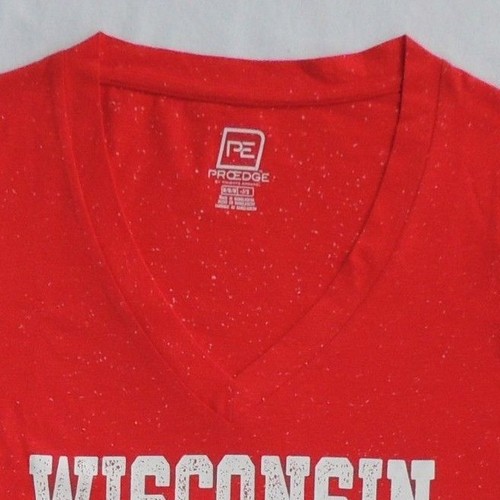 Womens Juniors M (7-9) L (11-13) Wisconsin Badgers T Shirt Tee Cotton Blend NWT - Picture 3 of 4