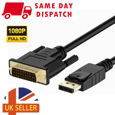 1.8M/3M DisplayPort Plug to DVI-D 24+1 Male Plug Digital Video Cable Gold Plated