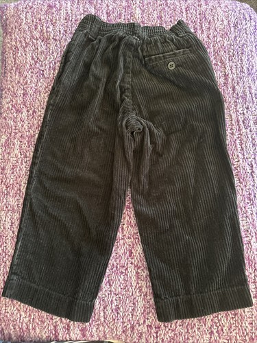 Gymboree All Aboard Black Wide Corduroy Pants Size Medium 4 Years - Picture 3 of 4