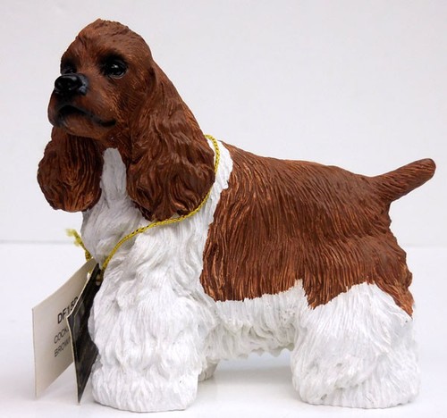 COCKER SPANIEL, BROWN/WHITE, CONVERSATION CONCEPTS, ITEM DF15D - 第 1/5 張圖片