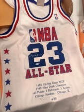 Michael Jordan all star nba signed autographed jersey