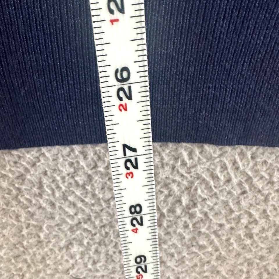 Peter Millar Extrafine Italian Merino Wool Sweater Mens Medium Blue Half Zip - Image 4 of 4