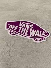 VANS Off The Wall 3 Inch Skateboard Sticker Purple Decal Waterproof Vinyl