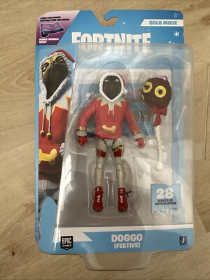 Fortnite Solo Mode Doggo Festive 4'' Winter Series 01 #302 VIRTUAL CODE