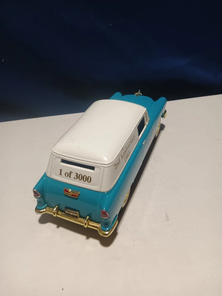 Liberty Classics Die-cast 1955 Chevy sedán 2do aniversario 1993 banco de monedas, llave Foto 3 de 4