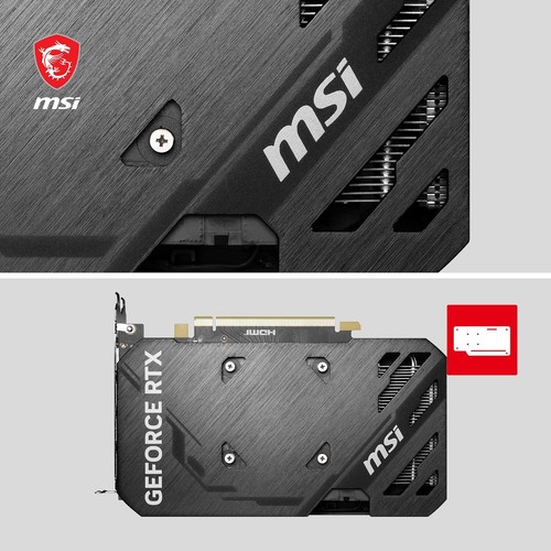 Grafikkarte MSI NVIDIA GeForce RTX 4060Ti Ventus 2x Black 8GB OC GDDR6 HDMI - Bild 5 von 7