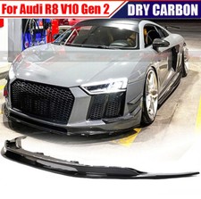 Fits Audi R8 V10 GT Gen 2 16-19 Dry Carbon Fiber Front Bumper Lip Spoiler Refit