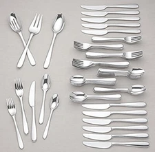 Lenox Haven 75-Piece Flatware Set Service For 12 Stainless 18/10 Classic New