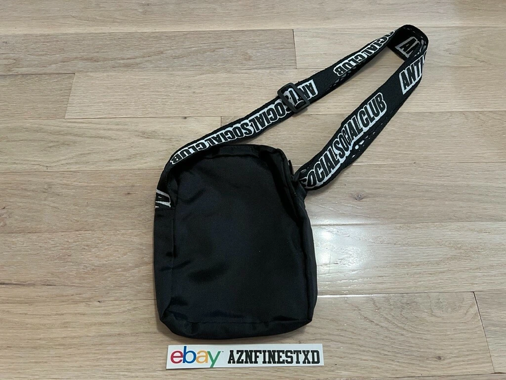 NEW AUTHENTIC Anti Social Social Club ASSC Shoulder Bag Black Get Weird Unisex