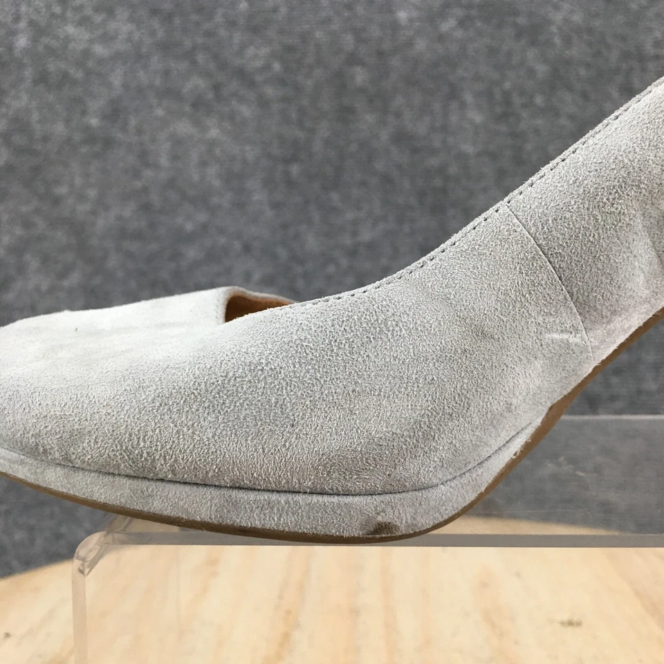 Zapatos de salón Naturalizer para mujer 6,5 N Michelle informales sin cordones gatito gamuza azul Foto 3 de 4