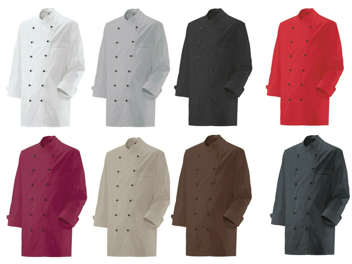 Unisex Kochjacke Chef Jacke Uniform Langarm Bäckerjacke - Foto 6