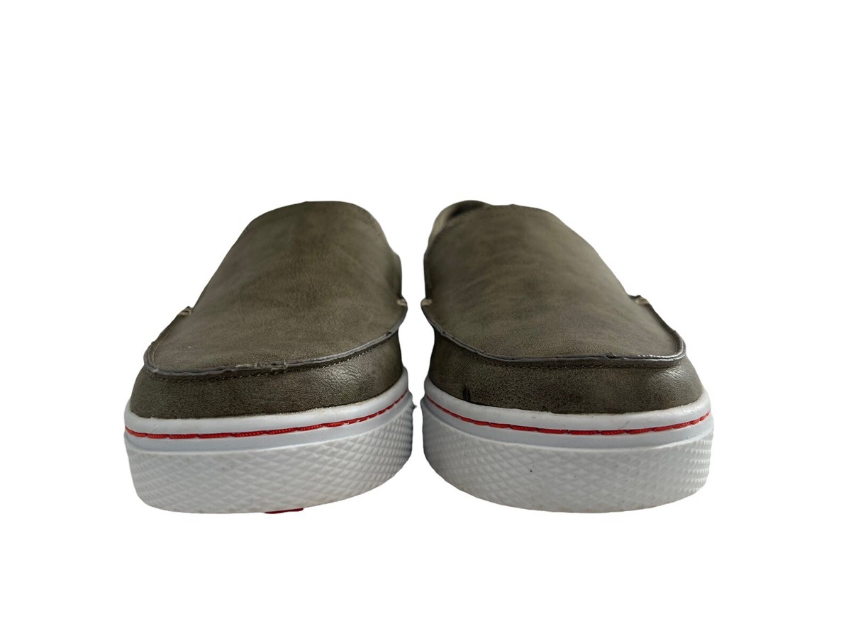 MUK LUKS Park Place Slip On Loafers Mens 12 Olive Green Faux Leather Gum Sole Mukluks Loafer Casual Shoes for Men for sale | eBay main image 2