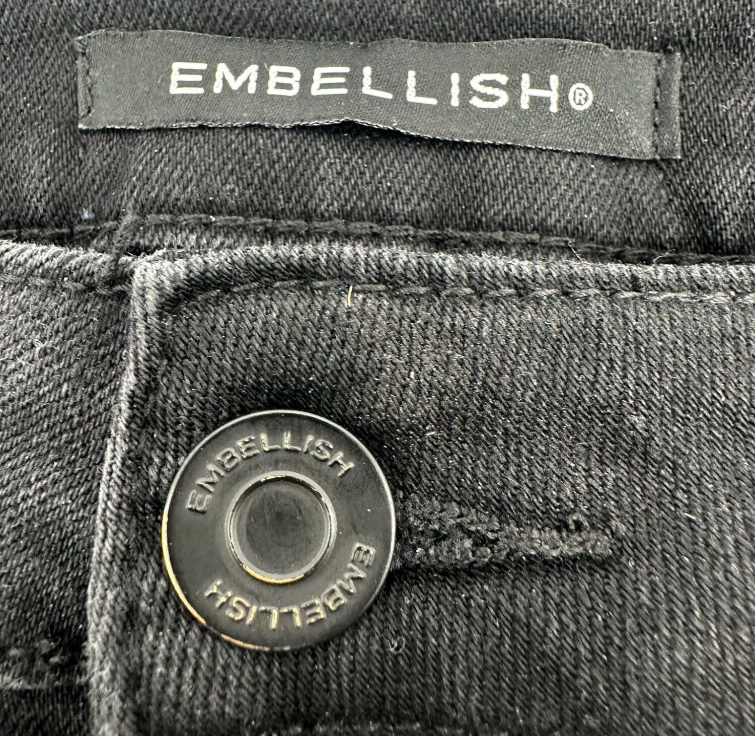 Embellish Black Patchwork Distressed Slim Jeans M… - image 6