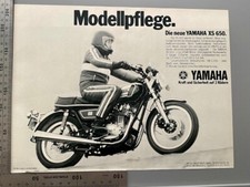 Yamaha XS 650 Motorrad Oldtimer Original Vintage Werbung 1977 Reklame advert