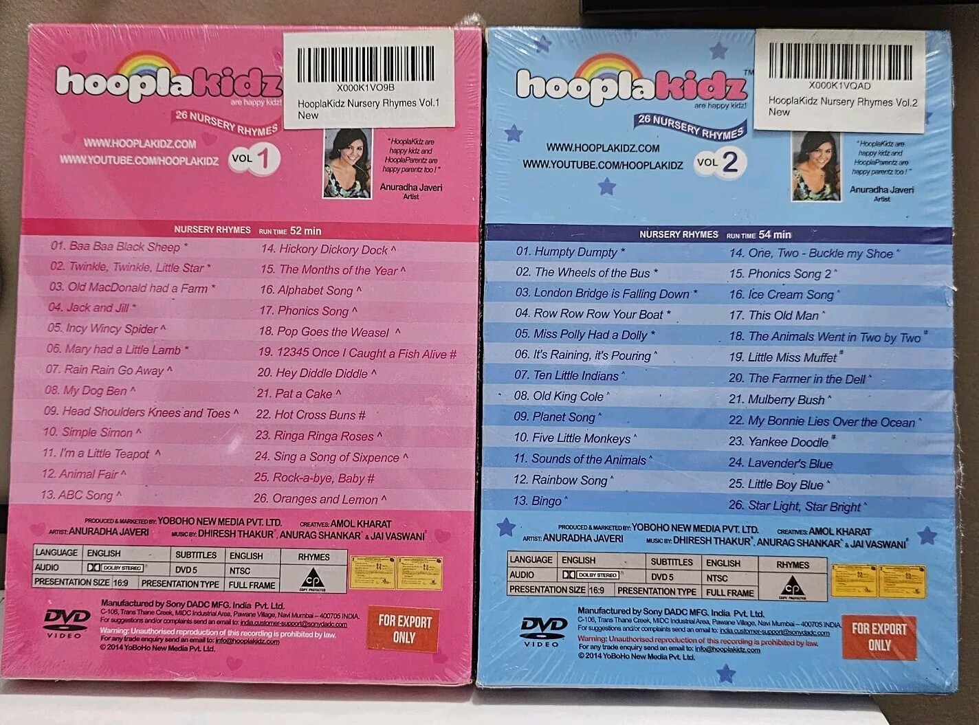 hooplakidz-vol-1-and-vol-2-nursery-rhymes-dvd-s-brand-new-factory