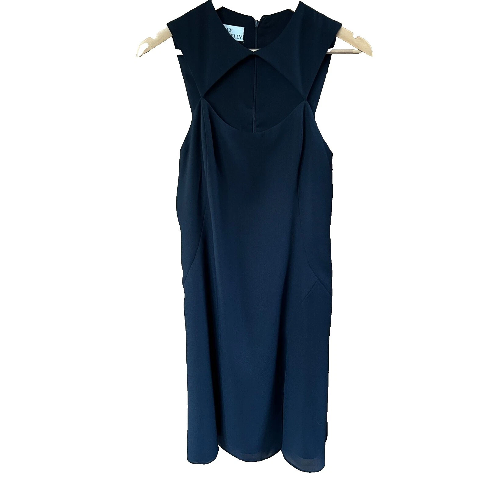 Vestidos Vintage 1980s Negro de Cóctel para Mujeres