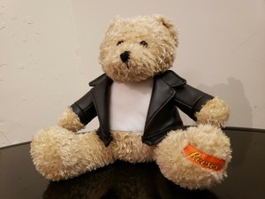 teddy bear biker jacket