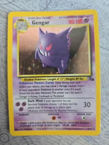 Gengar 5/62 Fossil Holo