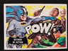 BATMAN black bat/orange back card #15 Topps 1966 U.S.A. BATM