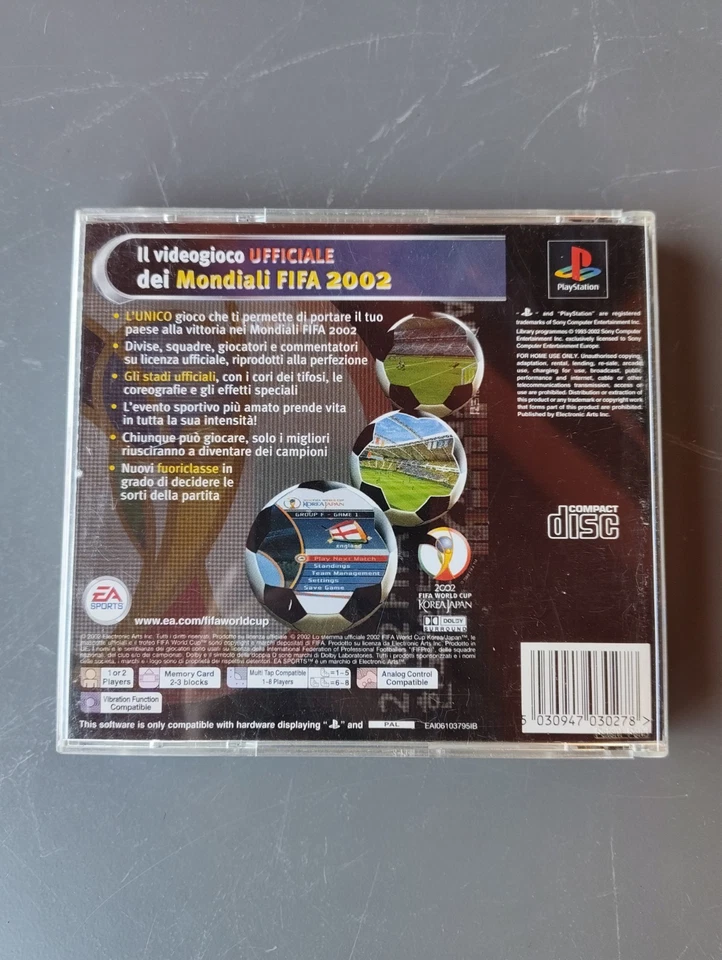 MONDIALI FIFA 2002 PAL PLAYSTATION 1 PS1 - Immagine 2 di 4