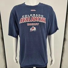 Vintage Y2K Lee Sport VF Imagewear Colorado Avalanche NHL Hockey T-Shirt (2XL)