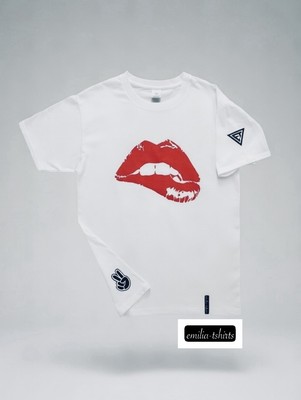 emilia-tshirts T-Shirt Gr. S Neu mit Etikett Design Rote Lippen