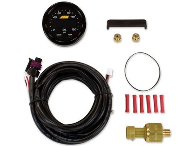 AEM ELECTRONICS X-Series Oil Pressure Gauge 0-150psi- 30-0307