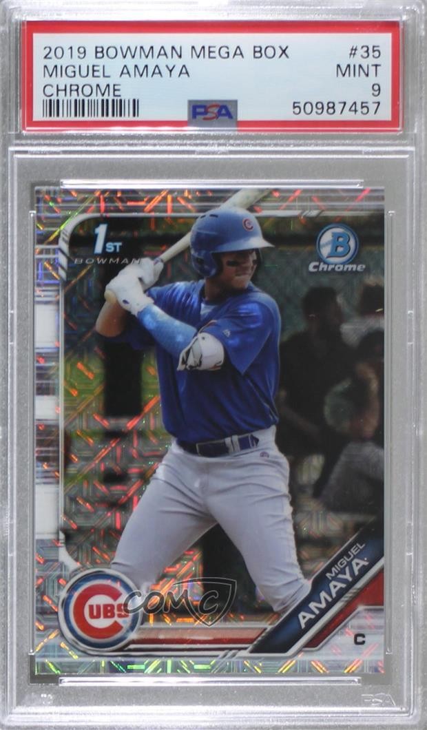 2019 Bowman BOWMAN MEGA BOX CHROME Refractor #35 Miguel Amaya front