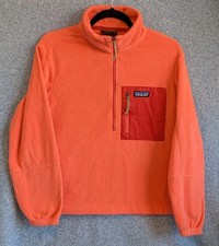 Patagonia Women's Microdini  Zip Fleece Pullover Coho Coral Size XS