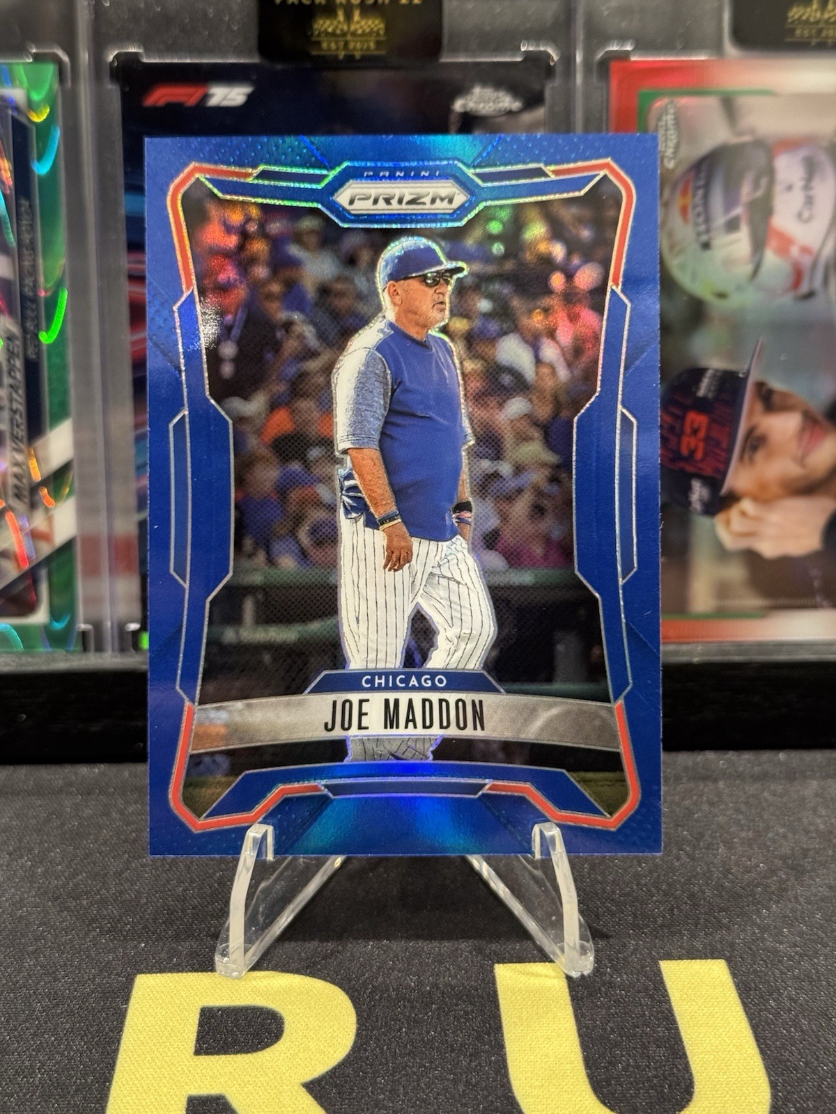 2026 Panini Prizm Baseball #65 Joe Maddon Blue Prizm /199 Chicago Cubs