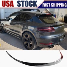 Fit For Porsche Macan Suv 2014-2017 Glossy Black Rear Middle Trunk Spoiler Wing