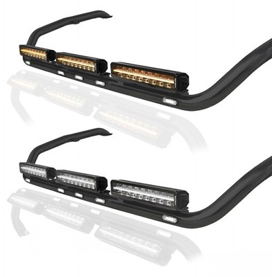 Dach Stange + Flush LED + für Scania Neue Generation R & S 2017 + High - Schwarz