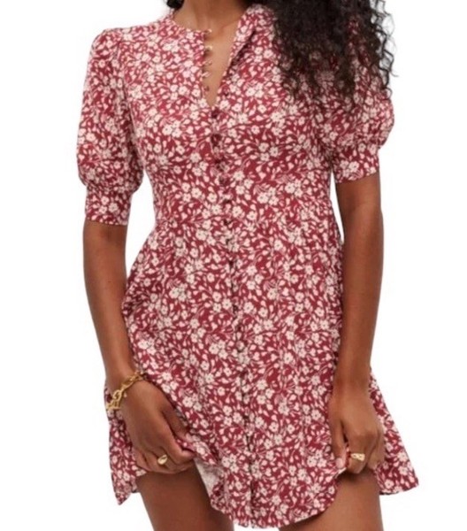 Reformation Dress Laylin Flower Girl Ditsy Mini Size 2 AU6