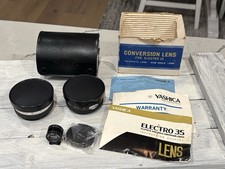 Yashica Electro 35 Wide Angle Telephoto Conversion Lens Set w/ Box Vintage