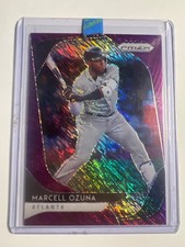 2020 Panini Prizm Marcell Ozuna Purple Shimmer Prizm #D /7 SSP #51 Atlanta 1/1
