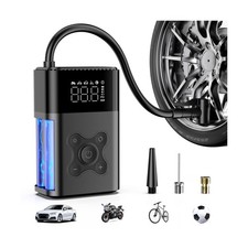 Tire Inflator Portable Air Compressor, 150 PSI Air Pump for Car, El... Fast Ship