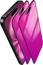 2 Pack for iPhone 16 Privacy Screen Protector Anti-Spy 16 (Pink) 