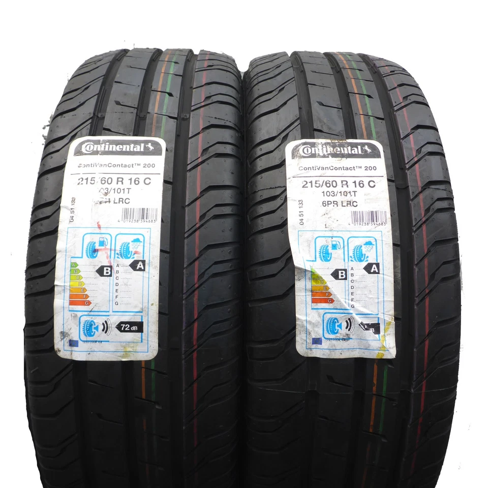 215 60 16C 2x CONTINENTAL 215/60 R16C 103/101T Pneus D'Été 2019 COMPLET - Photo 1/4