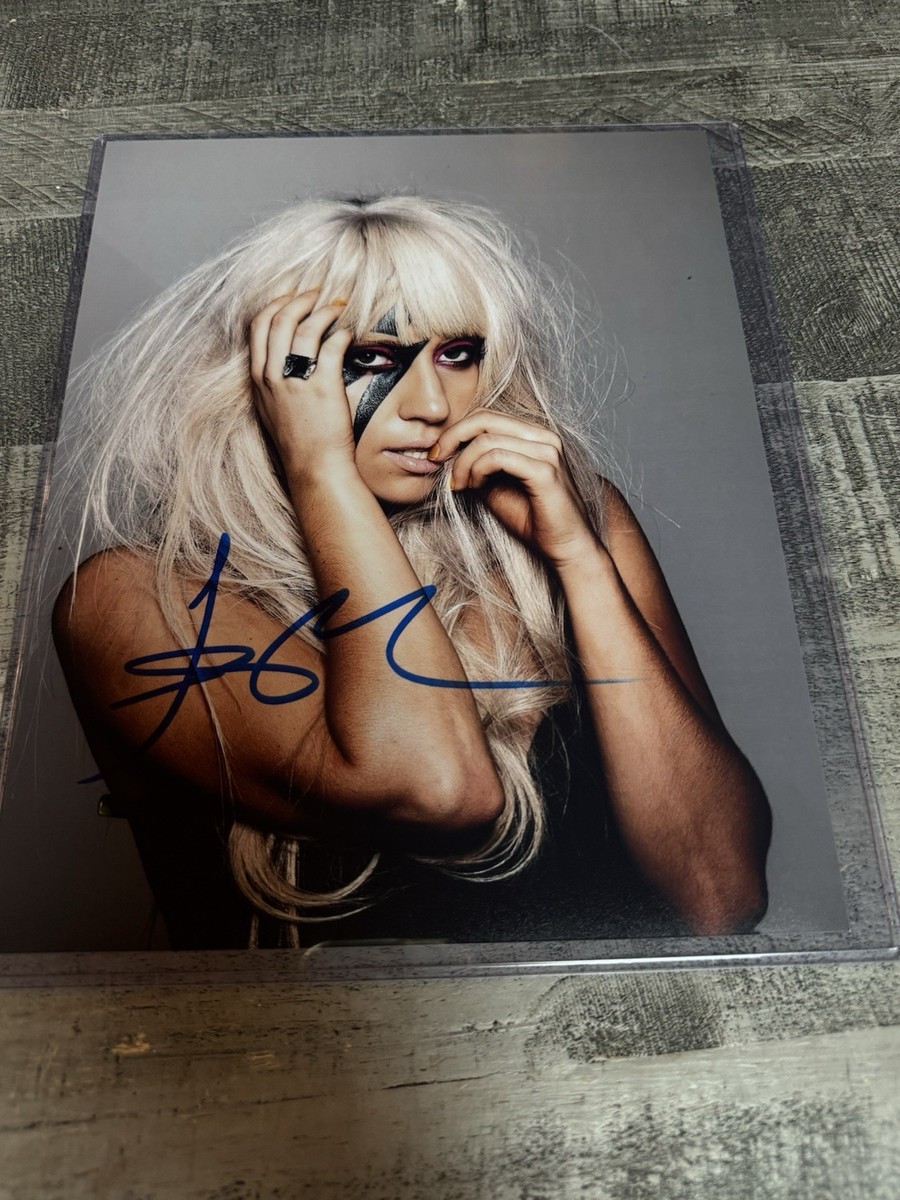 レア　レディガガ　直筆　サイン　アートカード　lady gaga LADY GAGA Hand Signed 8x10