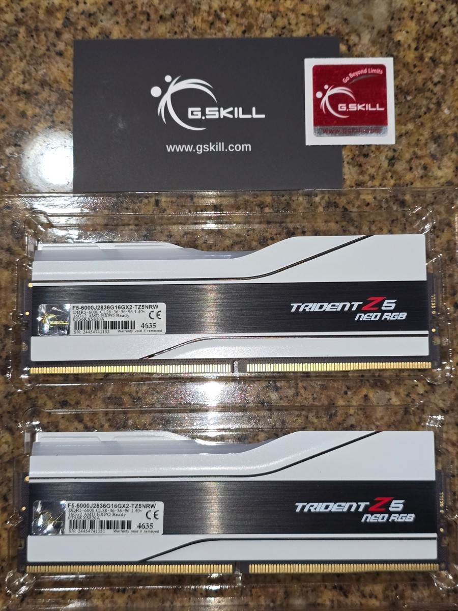 G.SKILL Trident Z5 NEO RGB 32GB (2x16GB) 6000 MT/s *CL28* (AMD