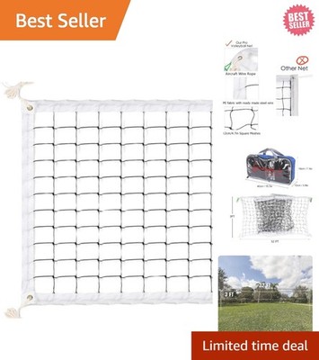 Compact & Portable Volleyball Net 32 FT x 3 FT with Carry Bag - Quick Setup