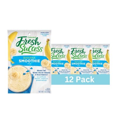 Concord Foods Banana Smoothie Mix - Fruit Flavor with No 2 Ounce (Pack of 12) 