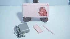 Nintendo DS Lite Pink Strawberry Frog Handheld System with Charger & Stylus Pen