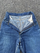 Vintage 50s Levi  s 701 Jeans Big E Hidden Rivet Selvedge Denim 24x30 V stitch