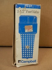 NOS FV-6T Campbell Foot Valve 200 Psi 1 1/2" IPS Brass