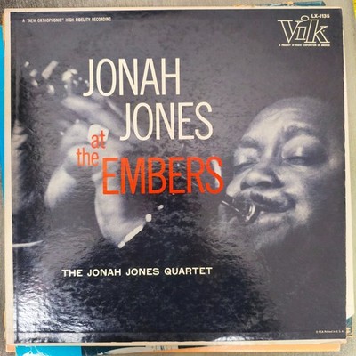 Jonah Jones Quartet  Jonah Jones At The Embers Vik Records Lp LX-1135 Vinyl Jazz