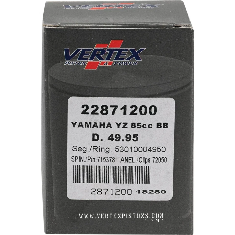 Nuevo kit de pistón Vertex Cast Big Bore 22871200 para Yamaha YZ 85 2002-2018 Foto 4 de 4